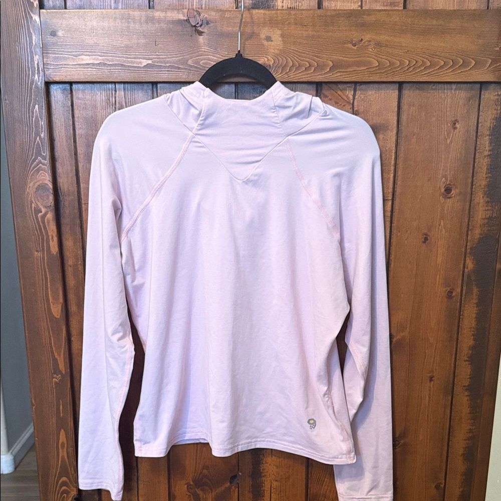 Mountain Hardwear Women's Pale Pink Performance Layer Hoodie Size M